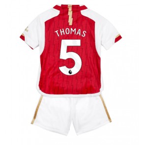 Arsenal Thomas Partey #5 Koszulka Podstawowych Dziecięca 2023-24 Krótki Rękaw (+ Krótkie spodenki)